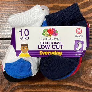 5/$20 NEW 10Pk 18M-36M Boys Low Cut Socks